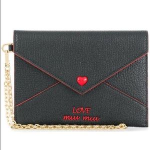 MIU MIU Madras Love Envelope Clutch Bag